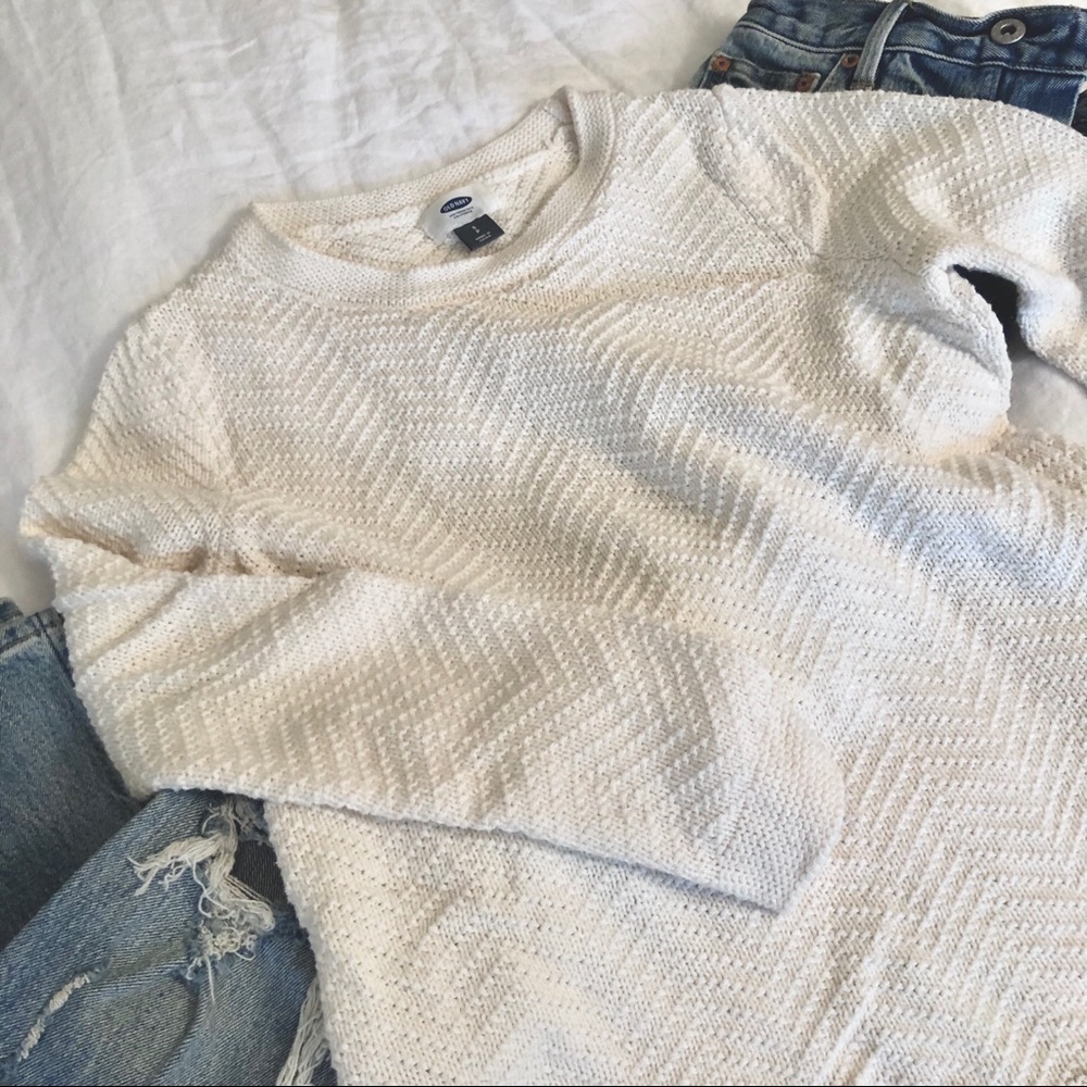 Chevron knit sweater